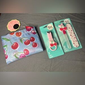 3 pc New Cherry Themed Beauty Bundle NWT